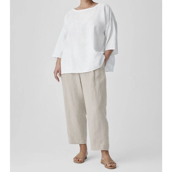 Eileen Fisher Beige Straight Leg Pants. Perfect condition! - Picture 1 of 10